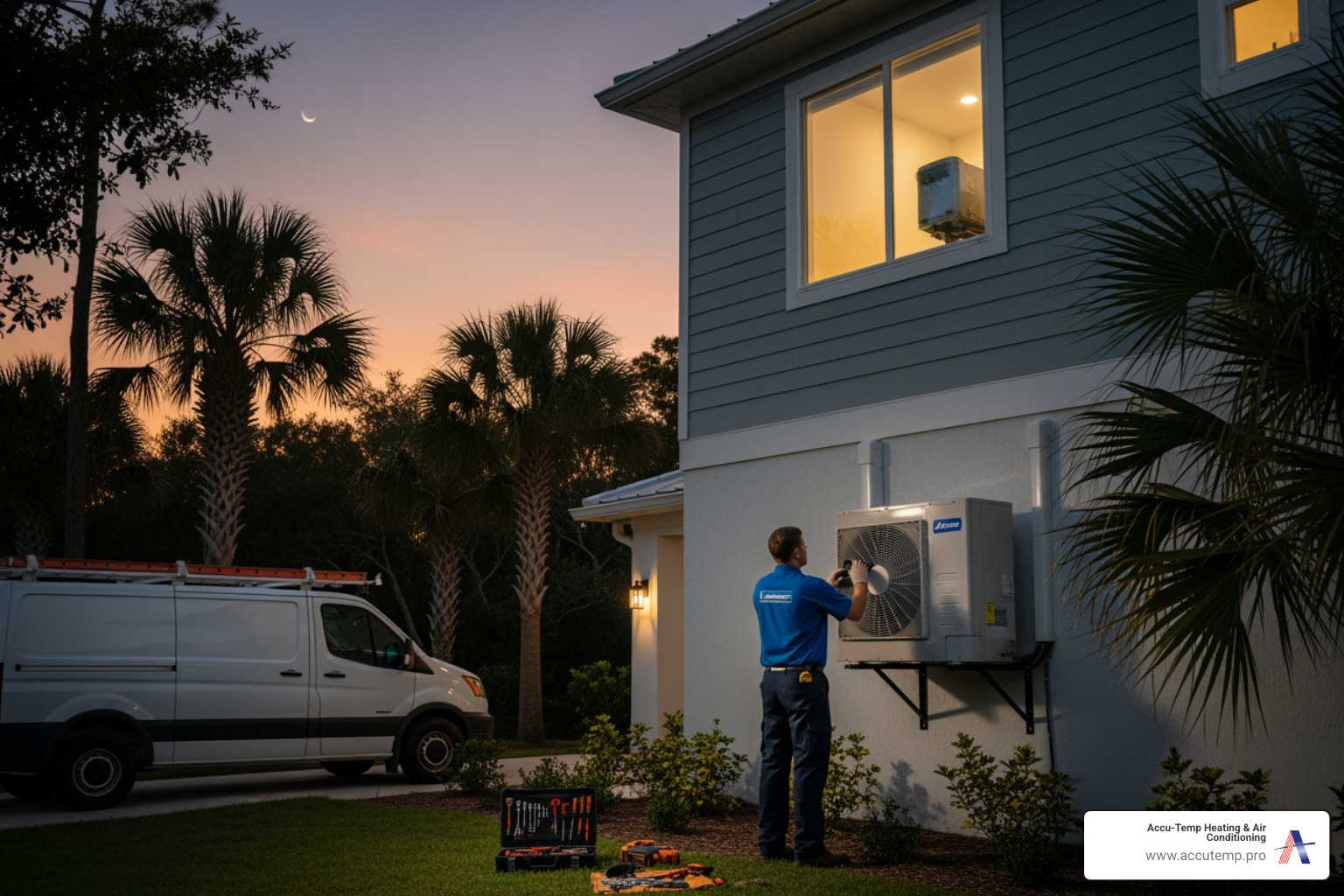 mini split heat pumps repair 24 hour in palm coast, fl